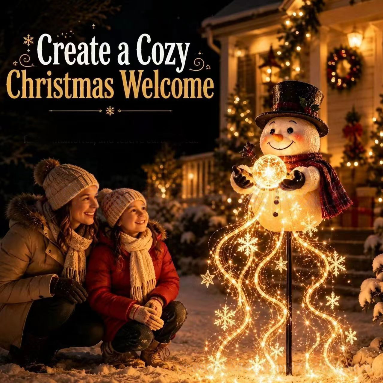 Светящийся рождественский снег – обзор и цена Outdoor Lighting Effects